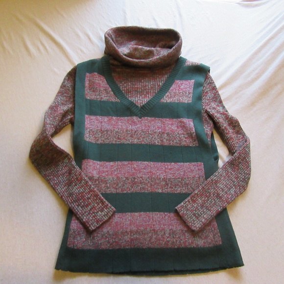 Womens Vtg Aristo Kat Sweater and Vest Sz 8 - Picture 1 of 8
